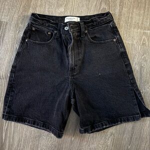 Abercrombie & Fitch Black Jean Shorts